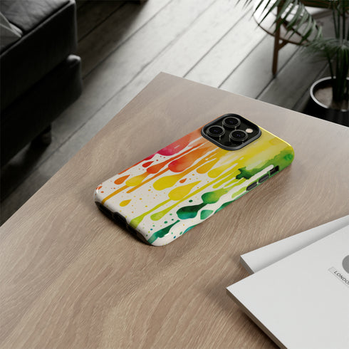 Rainbow Spring Showers - Impact Resistant Phone Case